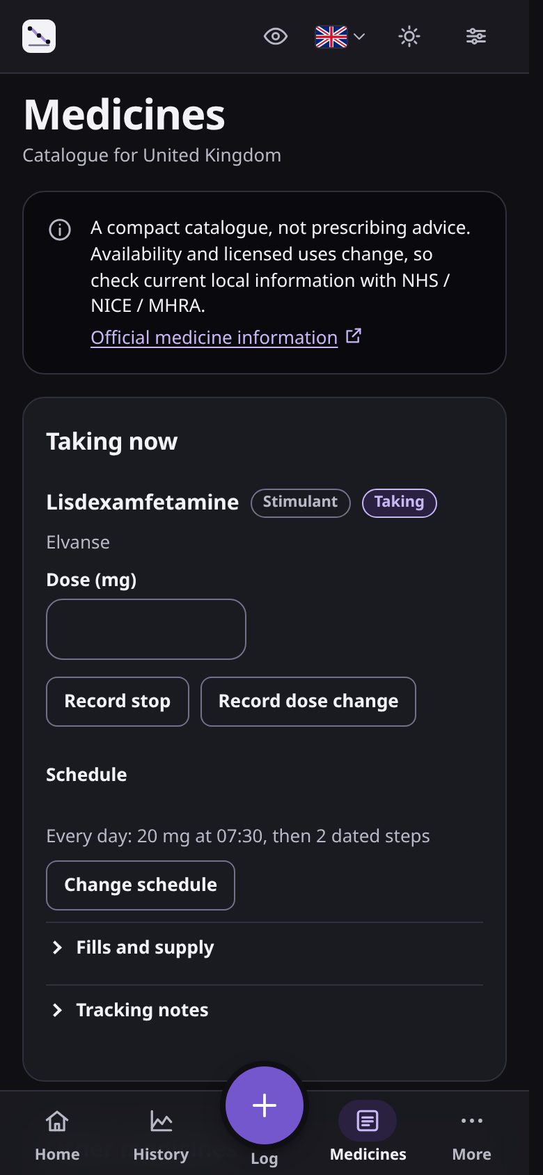 Medicines and schedules